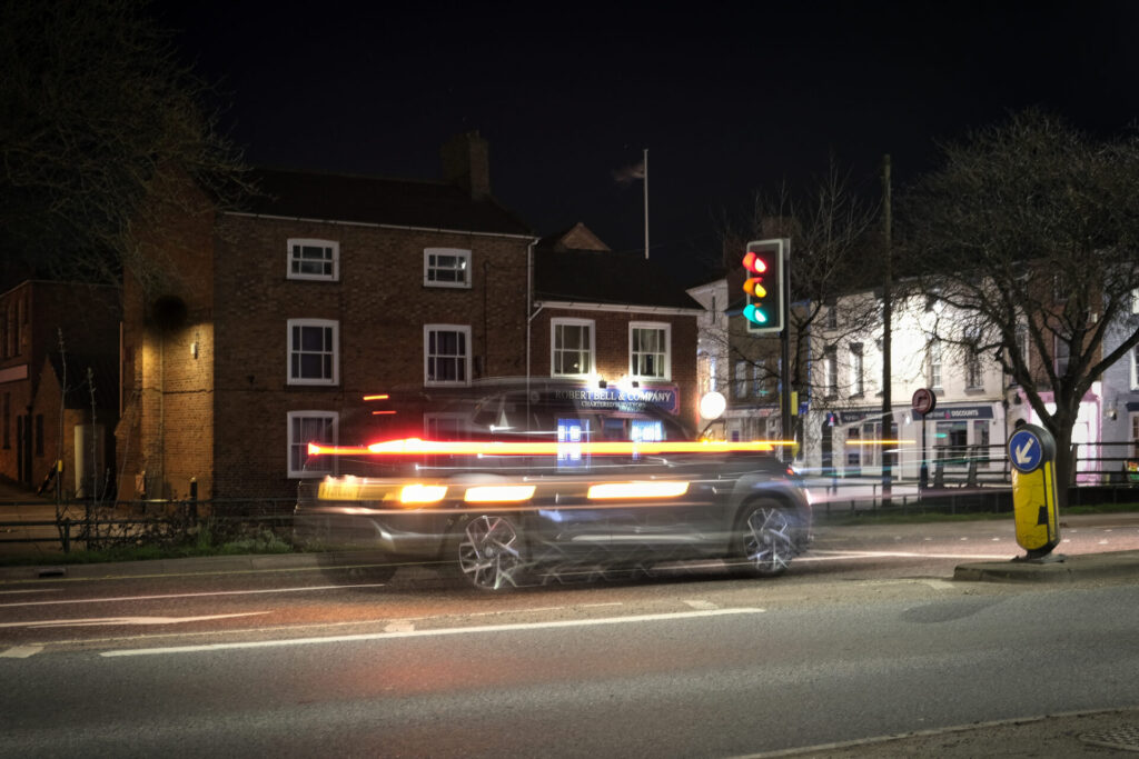 long exposure traffic lights